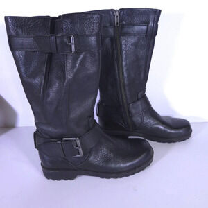 Gentle‎ Souls by Kenneth Cole Buckled Up Size 5.5 Leather Knee High Moto Boot